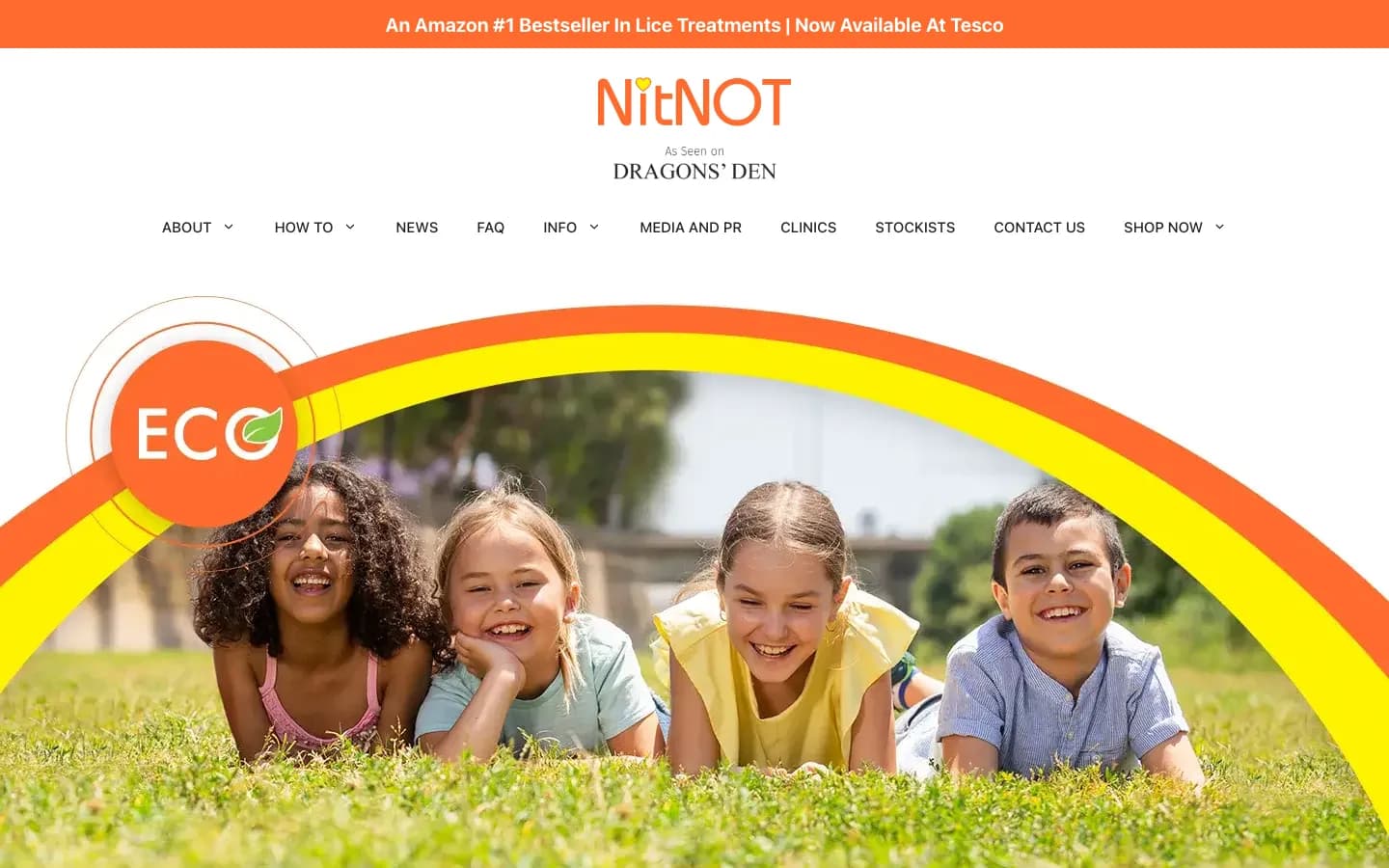 Screenshot of NitNot, a Technology website built for free.